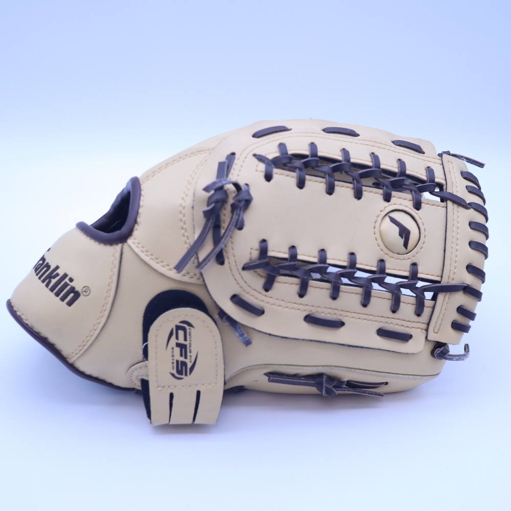 Franklin Fieldmaster Series 12 Inch Baseball Glove Tan Brown 22663 RHT CFS